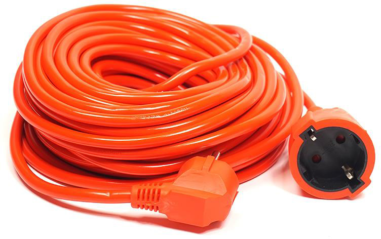 Удлинитель 220В PowerPlant PPCA16M20S1L 1 розетка 20m Orange - Фото 1