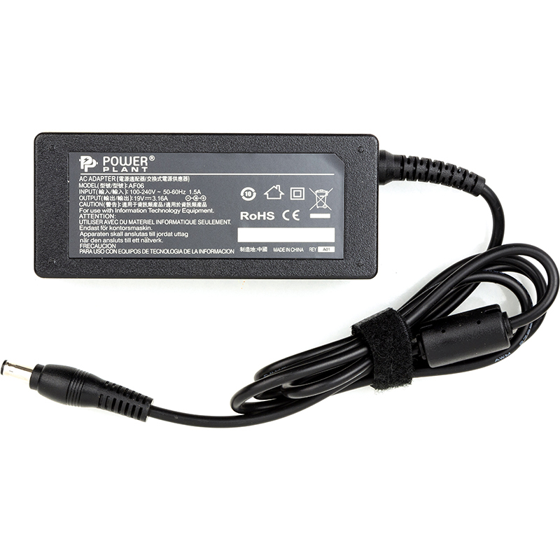 Зарядное устройство для ноутбука PowerPlant Samsung 220V 19V 60W 3.16A (SA60F5530) - Фото 1