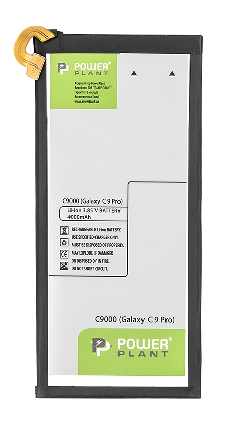 Аккумулятор для мобильного телефона PowerPlant Samsung C9000 Galaxy C9 Pro (EB-BC900ABE) 4000mAh (SM170265) - Фото 1