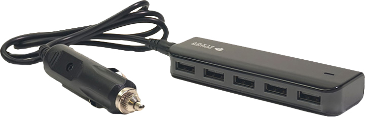 Автомобильное зарядное устройство PowerPlant UB-860 5xUSB Black (SC230044) - Фото 1