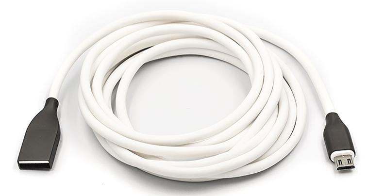 Кабель PowerPlant USB-microUSB 2m White (CA910731) - Фото 1