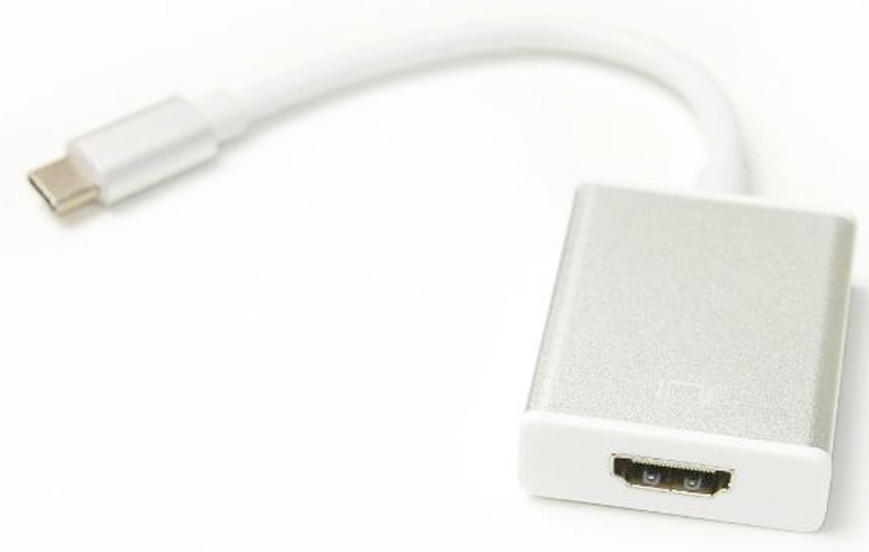 Переходник PowerPlant USB Type-C-HDMI 0.15m White (KD00AS1272) - Фото 1