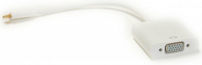 Переходник PowerPlant USB Type-C-VGA 0.15m White (DV00DV4064) - Фото 1