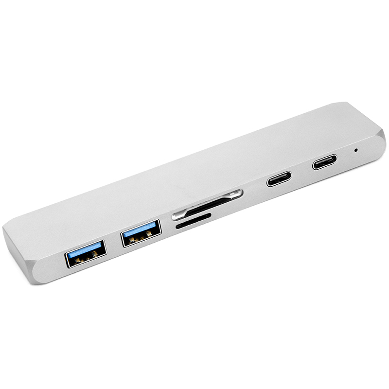 Хаб USB PowerPlant USB Type-C - HDMI 4K USB 3.0 (CA911684) - Фото 1