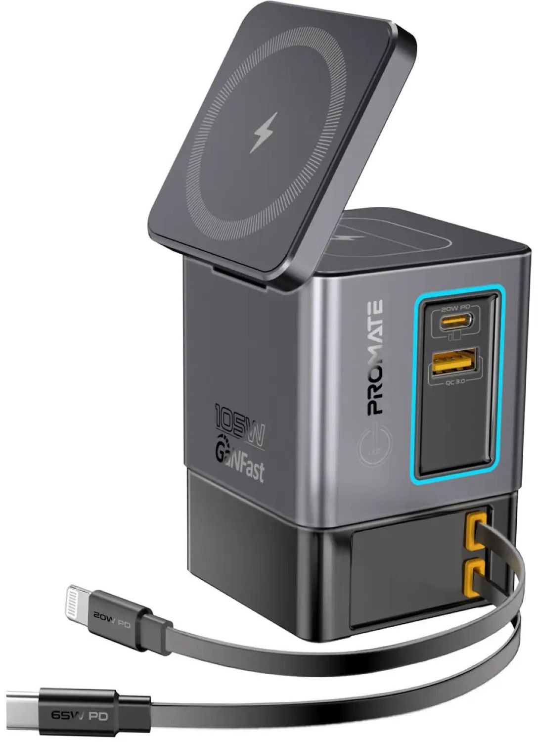 Бездротовий зарядний пристрій Promate powersync-105 - Фото 1