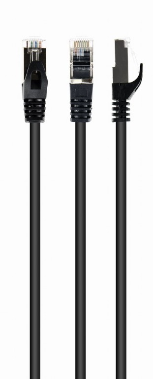 Кабель патч-корд Cablexpert S/FTP (PP6A-LSZHCU-BK-10M) 50u 10m Black - Фото 1