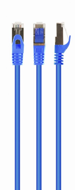 Кабель патч-корд Cablexpert S/FTP (PP6A-LSZHCU-B-5M) 50u 5m Blue - Фото 1