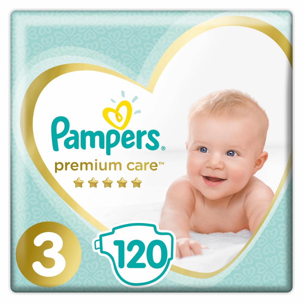 Одноразовые подгузники Pampers Premium 3 120 шт. (4015400465461) - Фото 1