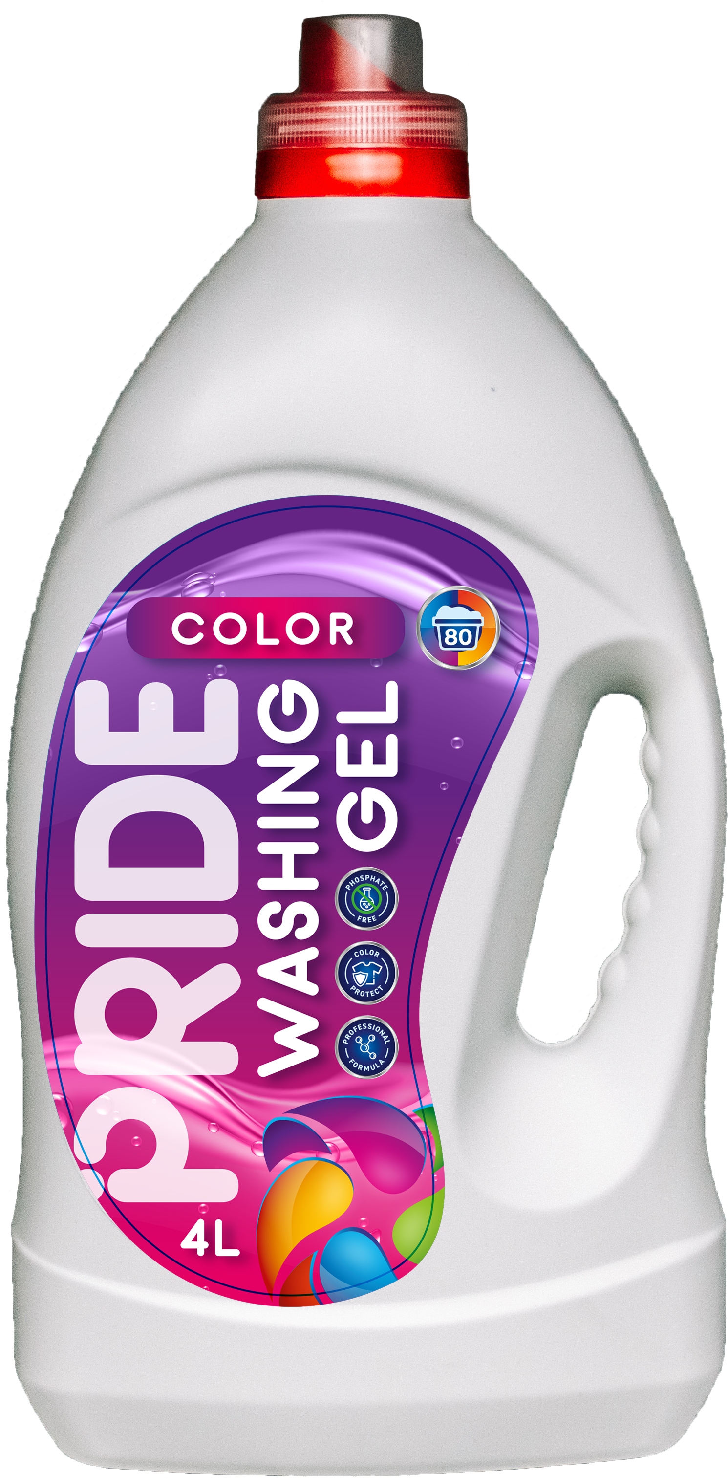 Гель для стирки PRIDE Color для цв. белья 4 л (4820268102140) - Фото 1