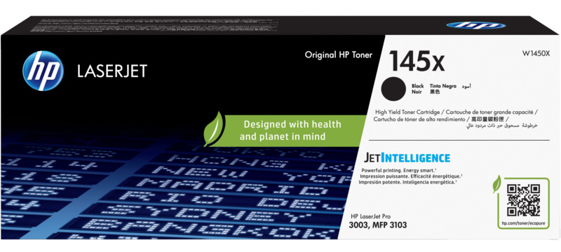 Картридж для лазерних принтерів/БФП HP 145X High Yield Black Original LaserJet (LaserJet Pro 3103) (W1450X) - Фото 1