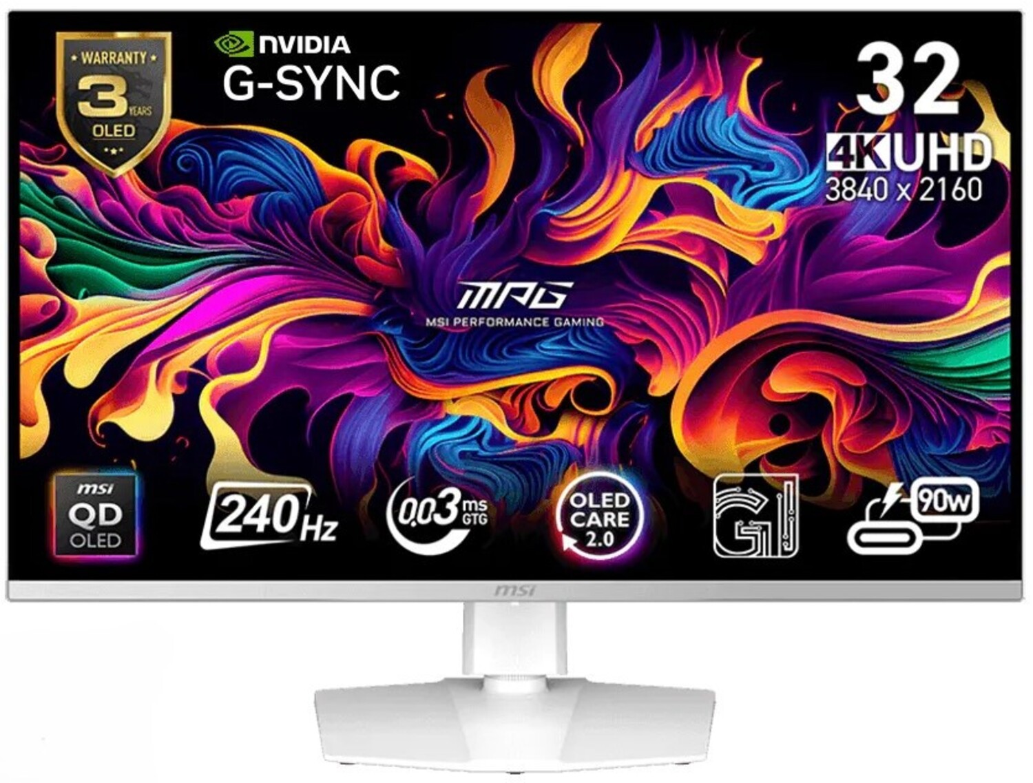 Монитор игровой MSI MPG 321URXW QD-OLED - Фото 1