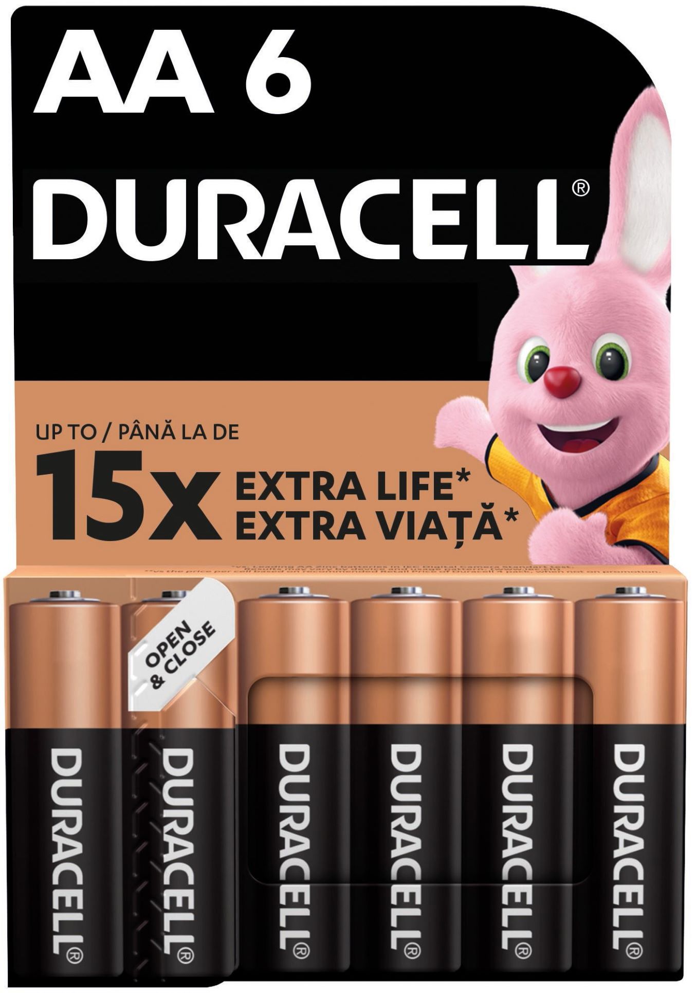Батарейка тип AA Duracell MN1500 (LR06) 6шт - Фото 1
