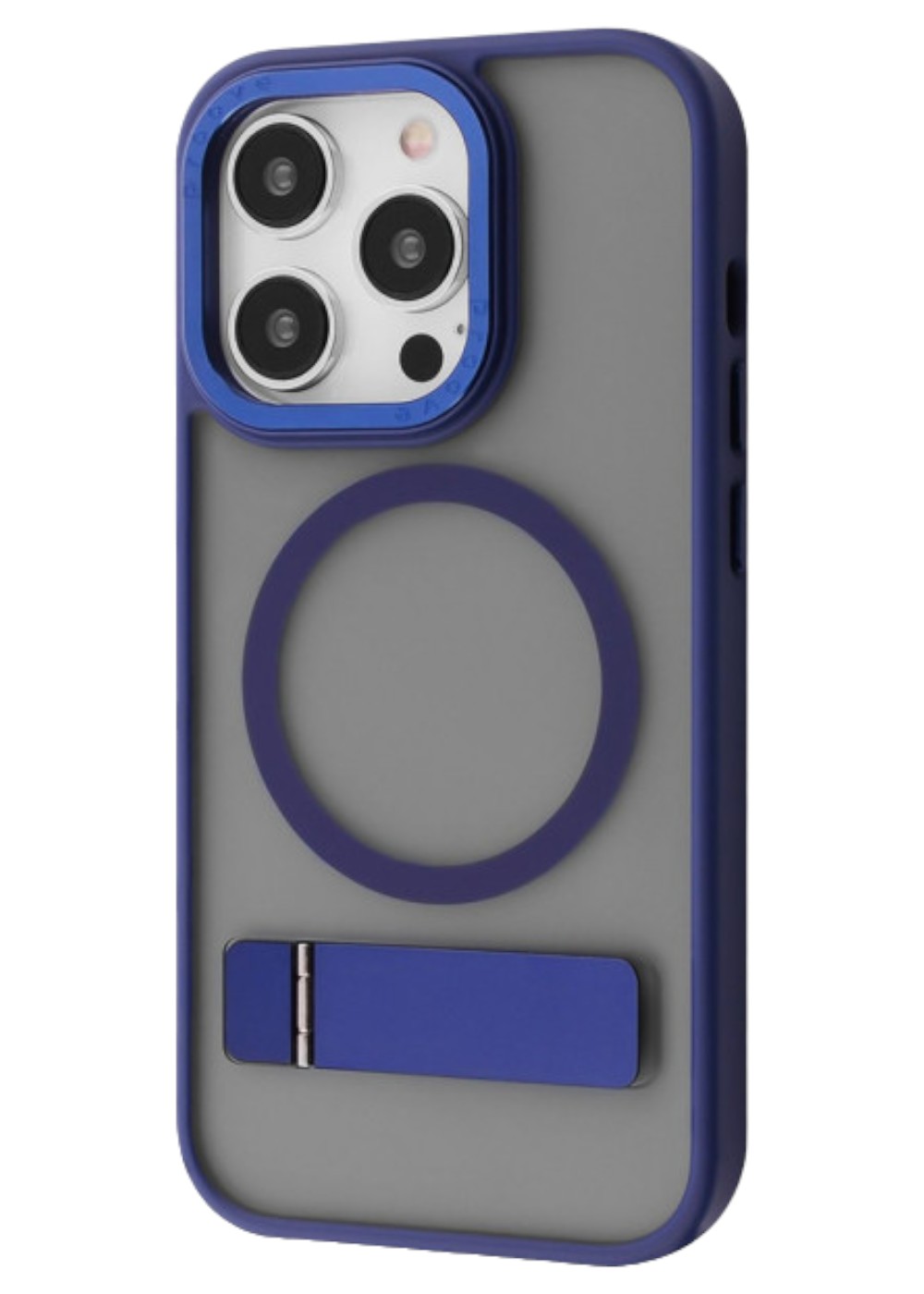 Чехол для смартфона Mainstay Case with Magnetic Ring iPhone 15 Pro Midnight Blue (PCMCIP15P008) - Фото 1