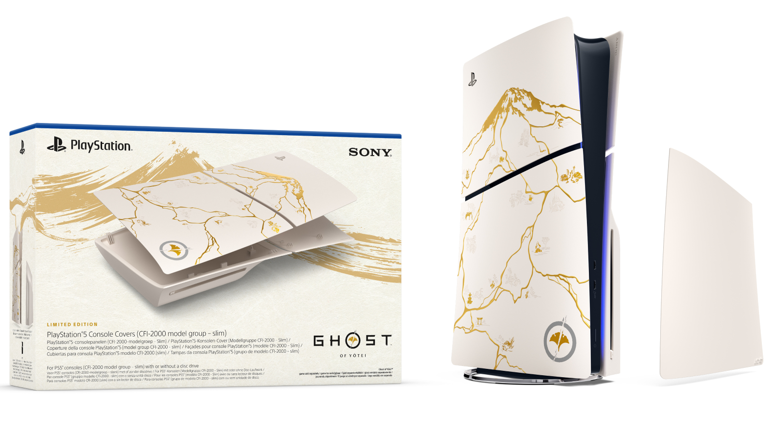 Панелі корпусу консолі PS5 PlayStation 5 Slim [Ghost of Yotei Limited Edition] - Фото 1