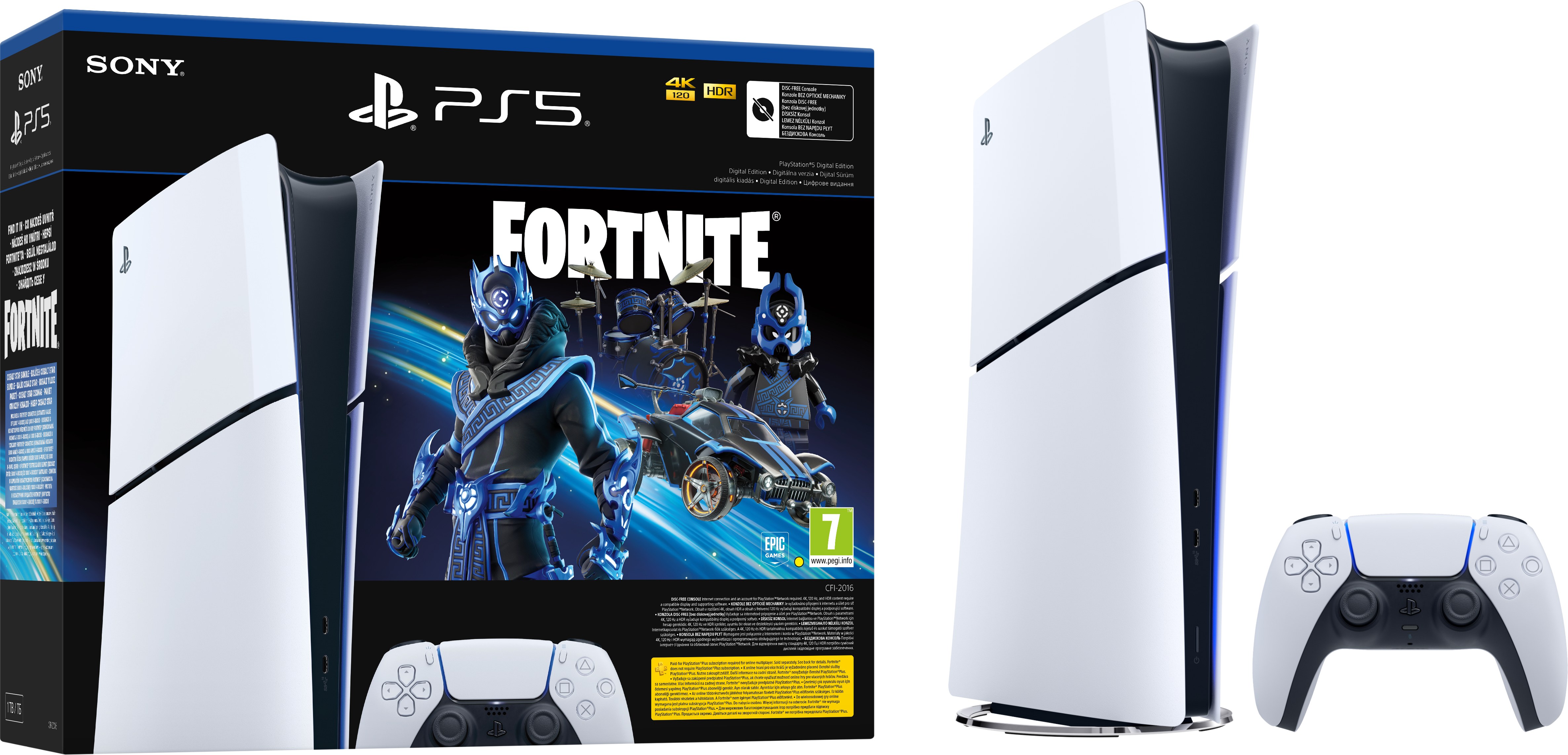 Игровая приставка PlayStation 5 Slim Digital Edition [Fortnite® Cobalt ...