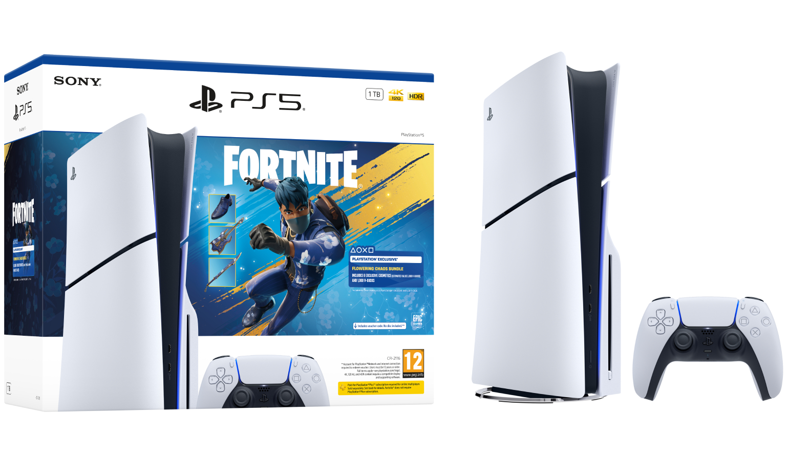 Игровая приставка PlayStation 5 Slim + Fortnite® Flowering Chaos (код) - Фото 1