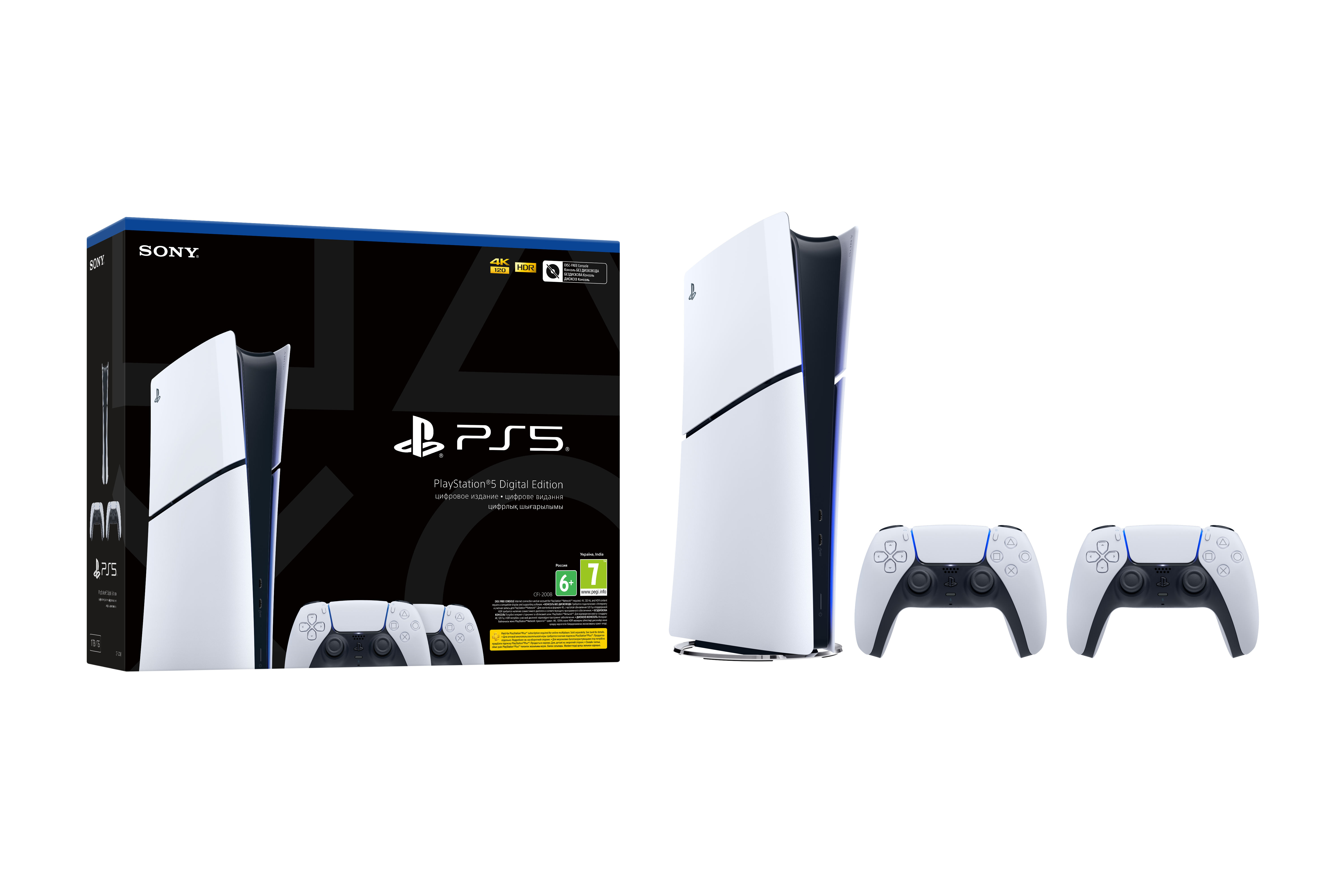 Игровая приставка PlayStation 5 Slim Digital Edition + DualSense - Фото 1