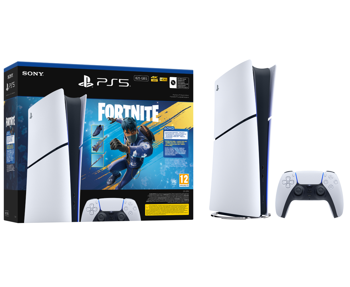 Игровая приставка PlayStation 5 Slim Digital Edition + Fortnite® Flowering Chaos (код) - Фото 1