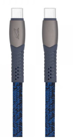 Кабель синхронизации данных RIVACASE USB 2.0 Type-C/Type-C (PS6105 BL12) - Фото 1