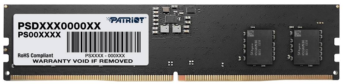 Память DDR Patriot DDR5 8GB/5600 Signature Line (PSD58G560041) - Фото 1