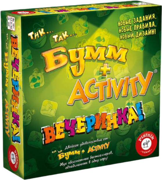 Настольная игра развлекательная (12+) Piatnik Цок-Цок-Бабах + Activity Вечеринка (PT-715396) - Фото 1