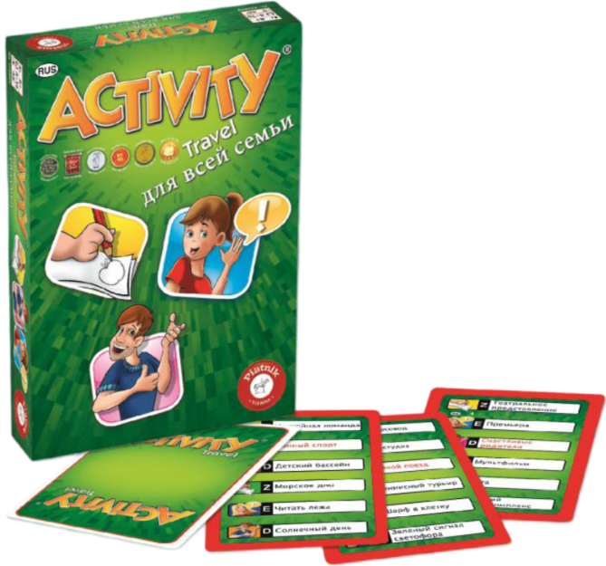 Настольная игра развлекательная (8+) Piatnik Activity Семейная дорожная версия (PT-793295) - Фото 1