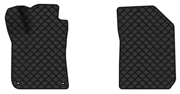 Коврики из экокожи в салон авто передние EVAtech ECO для 308 Peugeot 2014-2021 2 поколение Combi EU PT1825AE2CP2BBB - Фото 1