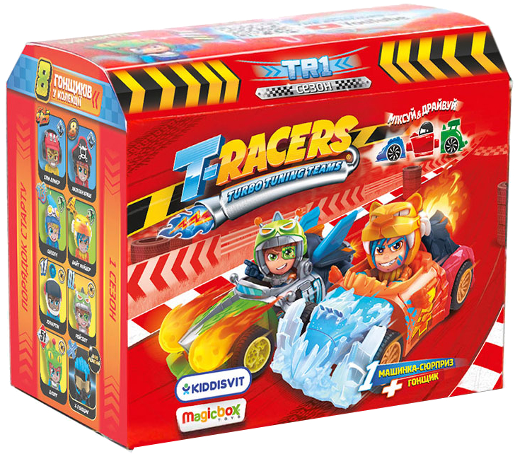Игровой набор микс T-Racers T-RACERS – МИКСУЙ И ДРАЙВУЙ (с гонщиком, в асс., в дисплее) (PTR1D208UA01) - Фото 1