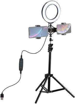 Набор для блогера Puluz Ring USB LED lamp 6.2"+ трипод 1.1m (PKT3036) - Фото 1