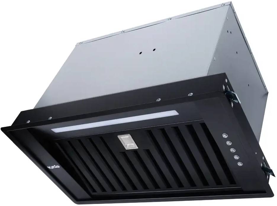 Вытяжка встраиваемая Ventolux PUNTO 52 BK (1200) ST MM BF - Фото 1