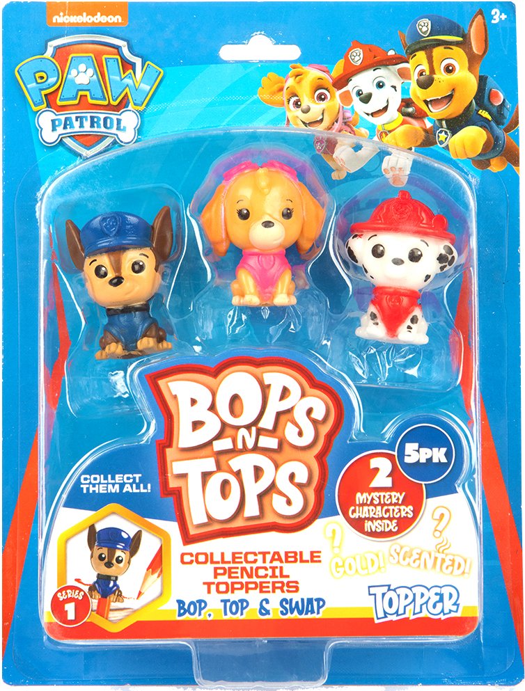 Коллекционная фигурка Sambro "Bop n Tops" – ЩЕНЯЧИЙ ПАТРУЛЬ (5 фиг., в ассорт.) (PWP20-3562-KV-FO) - Фото 1