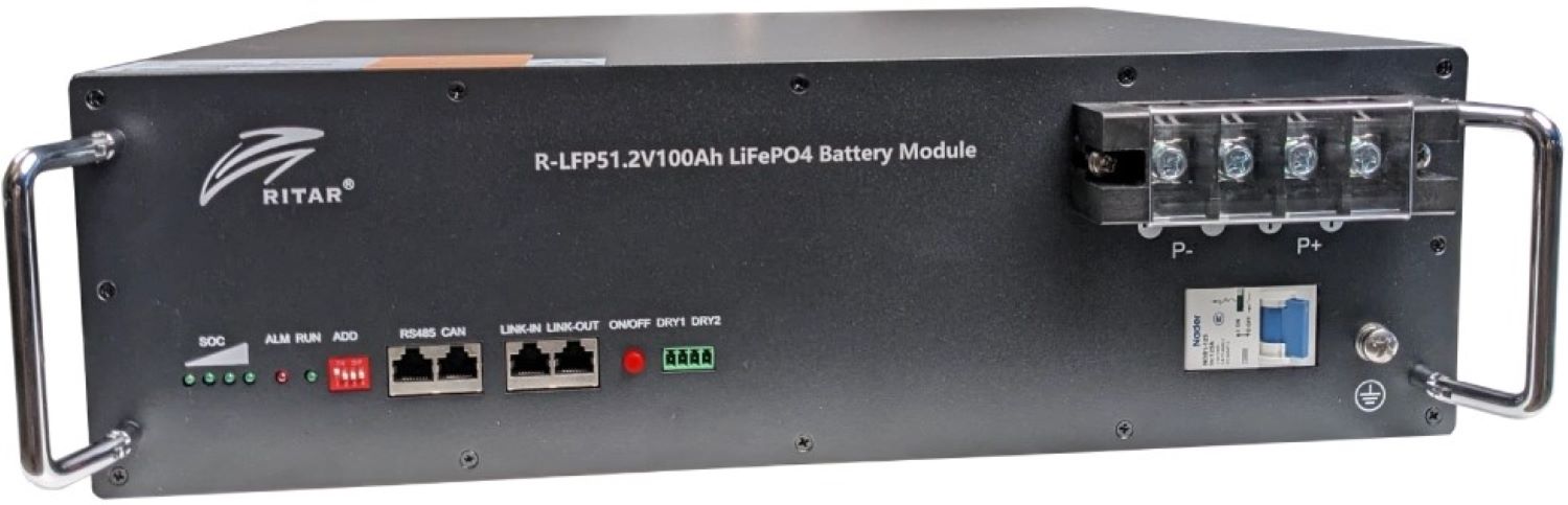 Батарея для сонячного інвертора Ritar R-LFP51.2V100AH - Фото 1