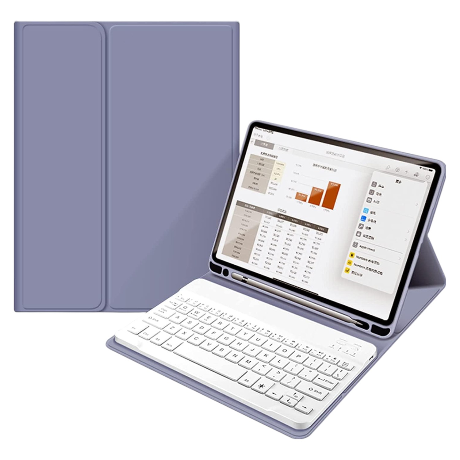 Чехол для планшета BeCover с беспроводной клавиатурой for Apple iPad Pro 13" M4 2024 Purple (713007) - Фото 1