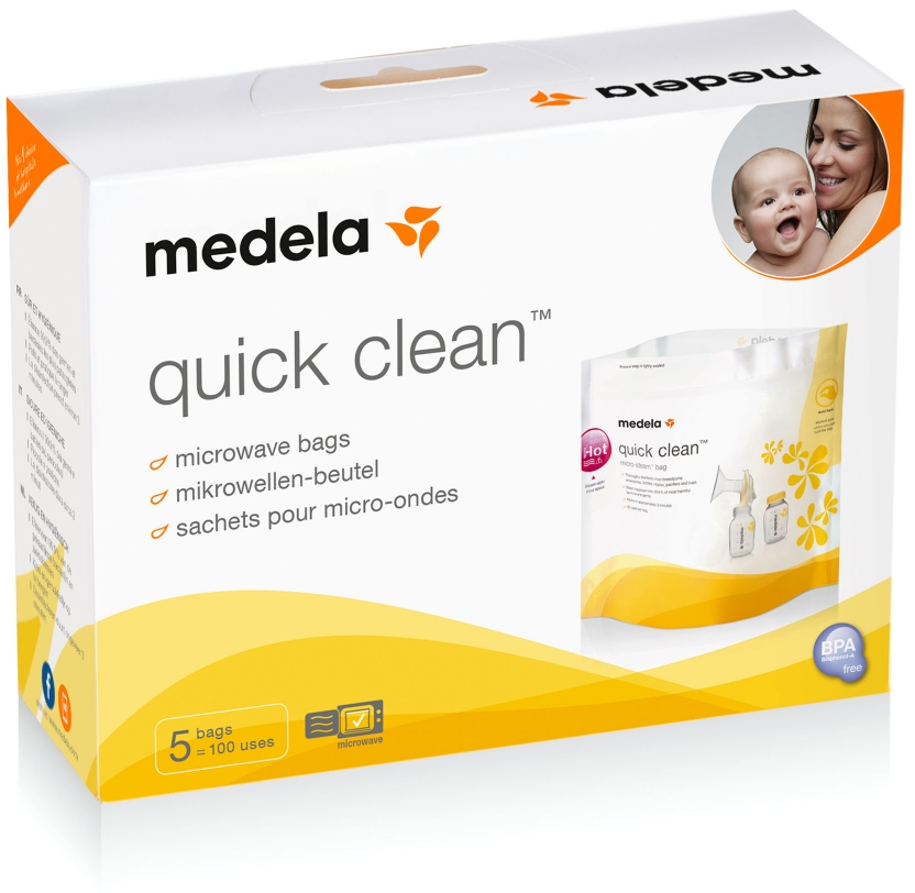 Пакеты для стерилизации Medela Quick Clean Microwave Bags 5 шт. (008.0040) - Фото 1