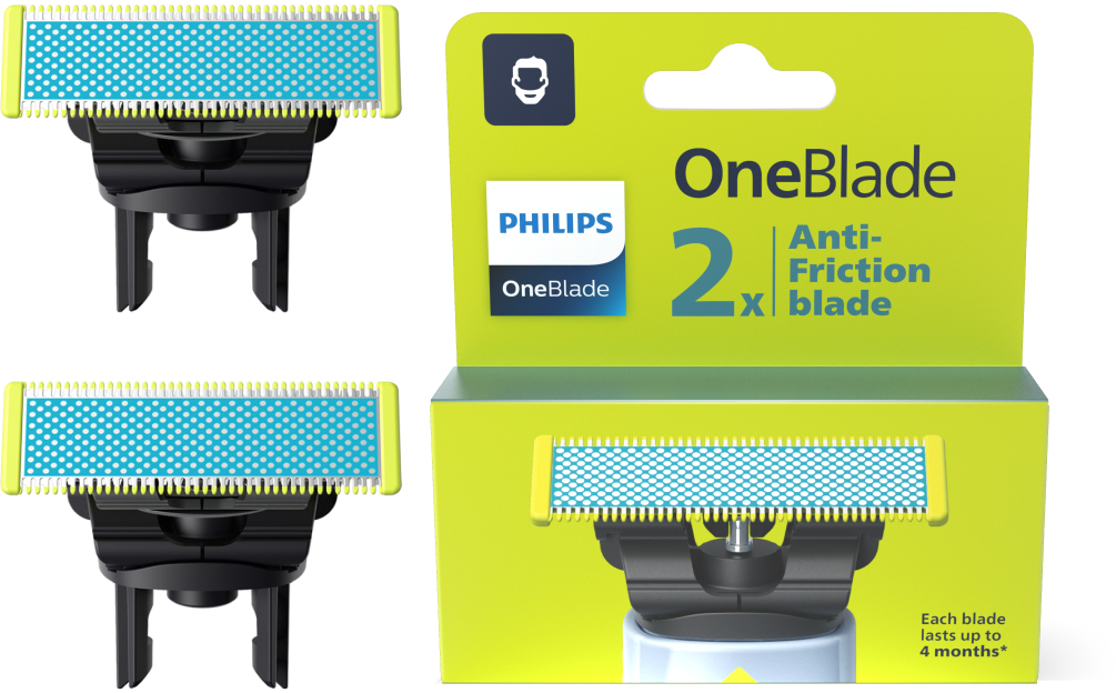 Сменные лезвия для бритвы Philips OneBlade 2 шт. (QP225/50) - Фото 1