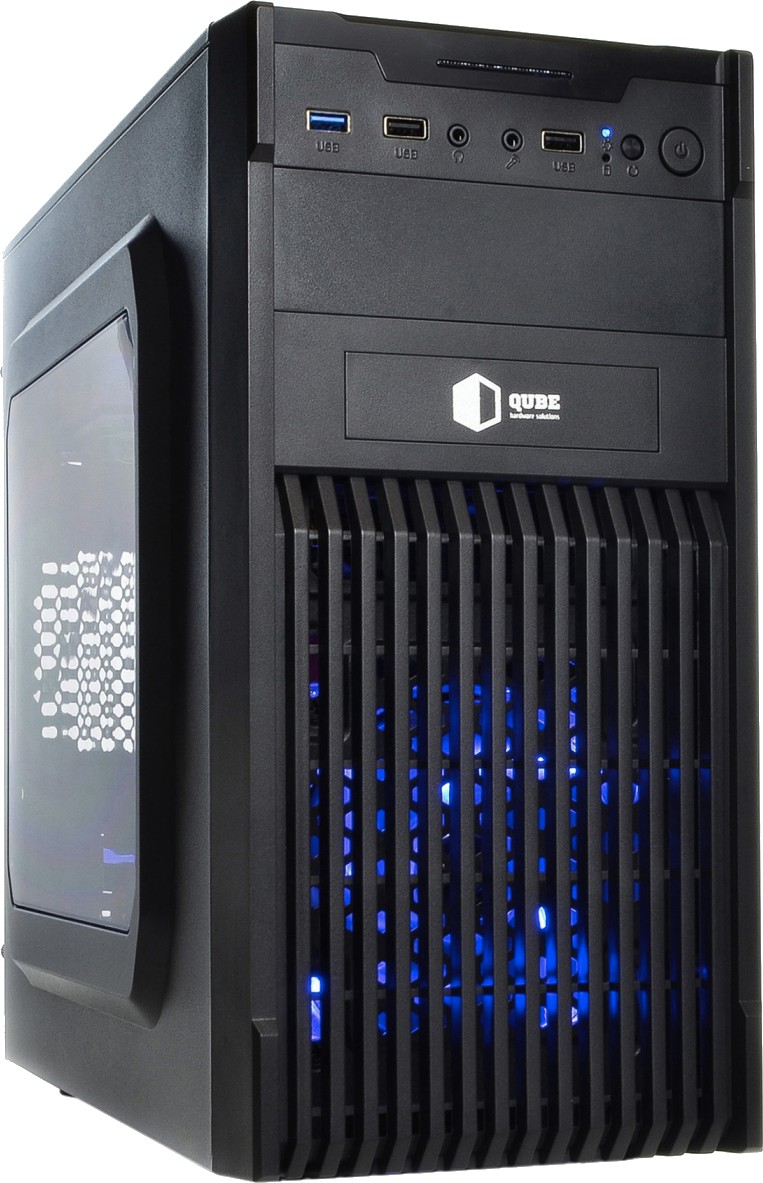 Системный блок QUBE QB Ryzen 5 5500 RX 560 4GB 82 (Ryzen55500RX5604GB82) - Фото 1
