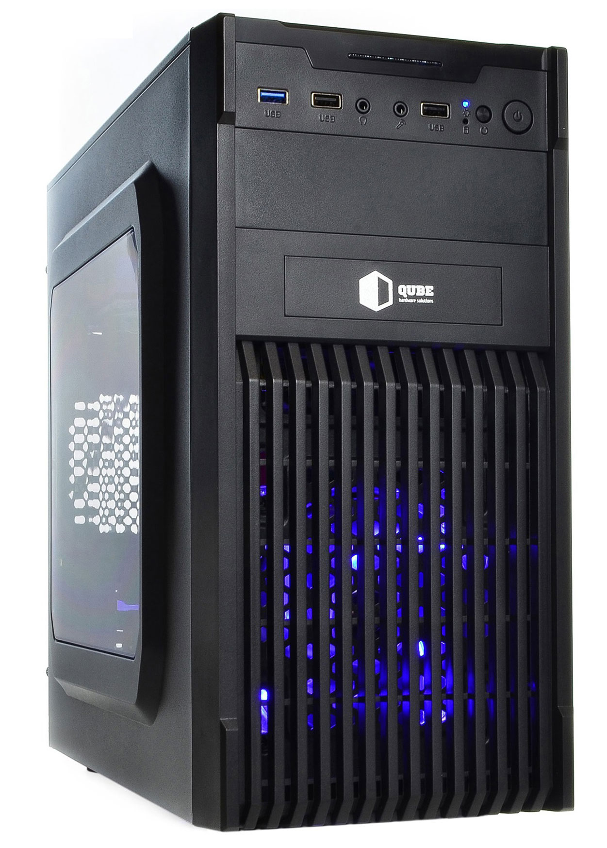 Системный блок QUBE QB Ryzen 5 5600 GT 1030 2GB 1621 (Ryzen55600GT10302GB1621) - Фото 1