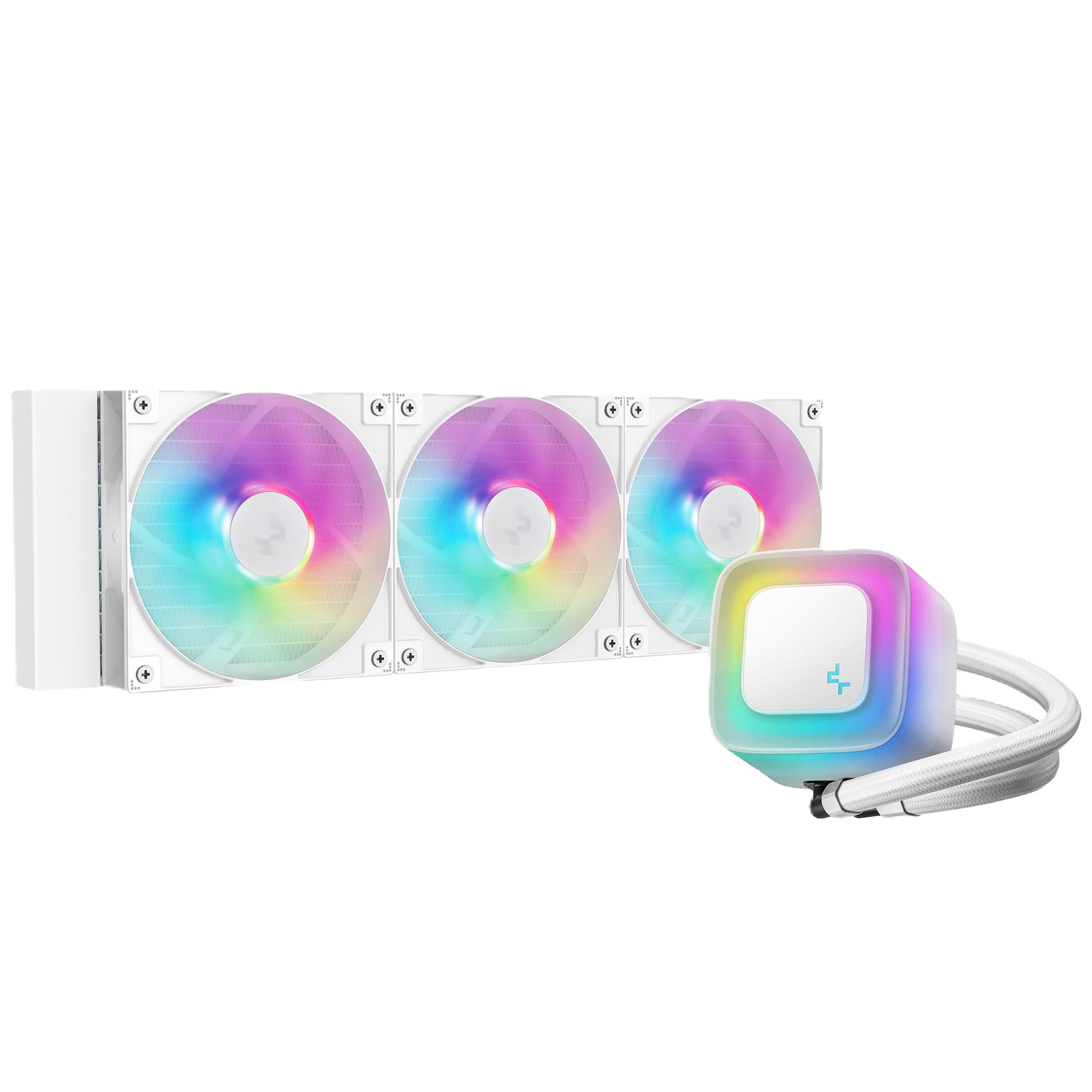 Водяная система охлаждения Deepcool LE360 WH V2 (R-LE360-WHAMMN-G-2) - Фото 1