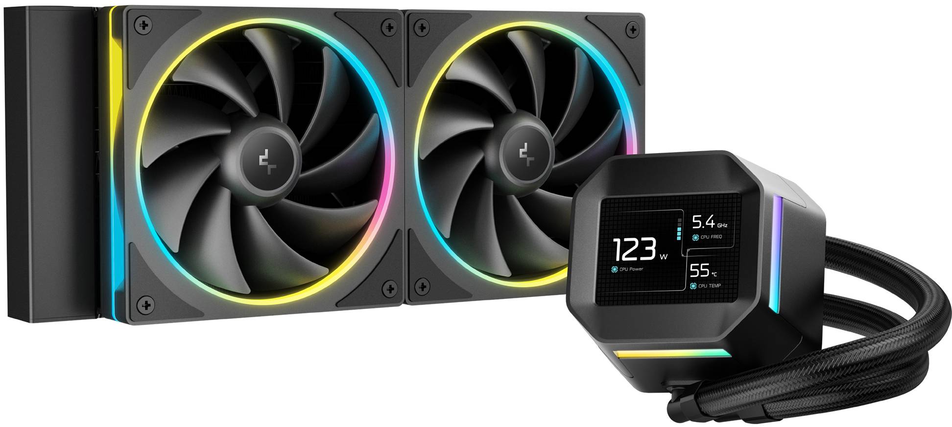 Водяная система охлаждения Deepcool LM240 Black (R-LM240-BKDMMC-1) - Фото 1