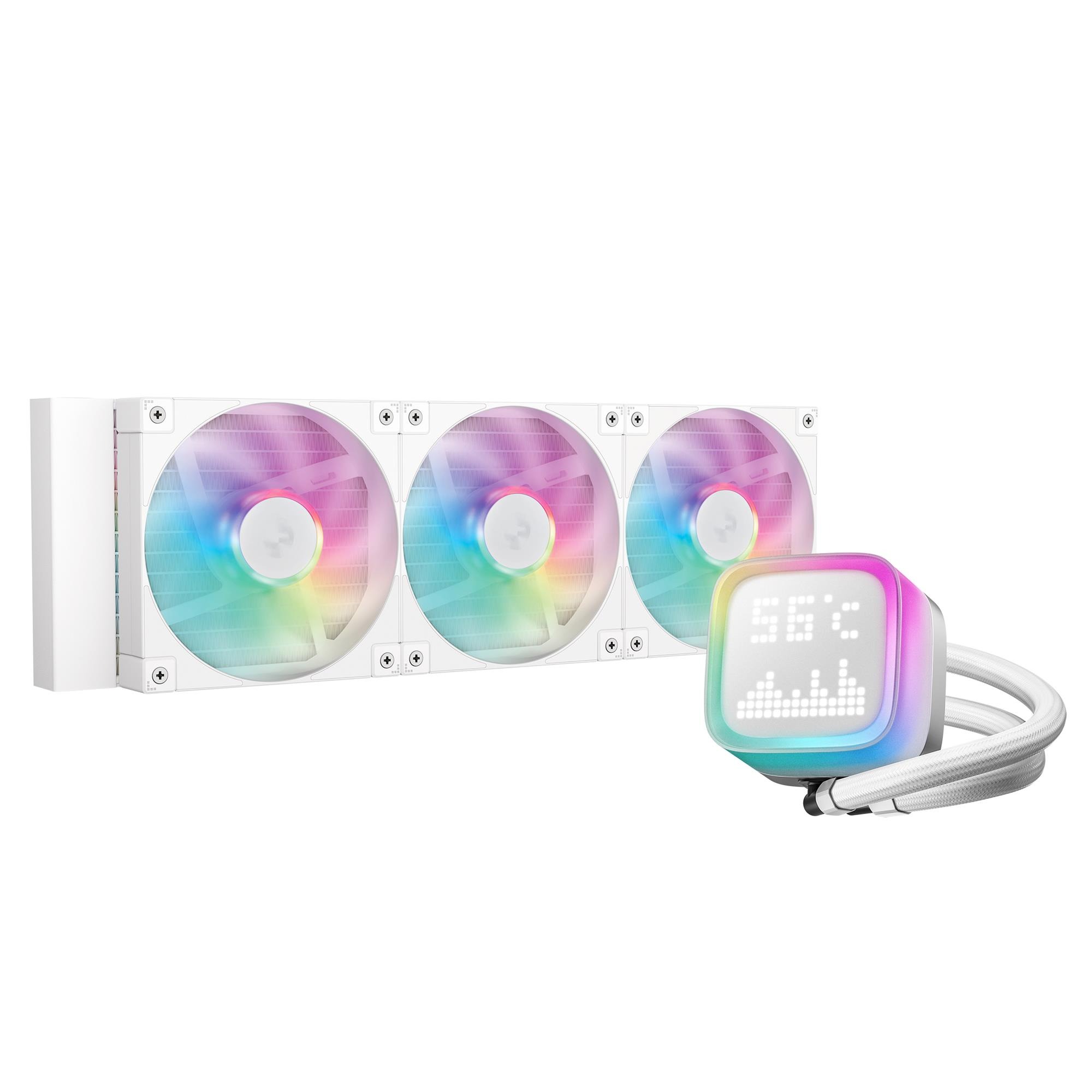 Водяна система охолодження Deepcool LP360 ARGB White (R-LP360-WHMSMC-G-1) - Фото 1