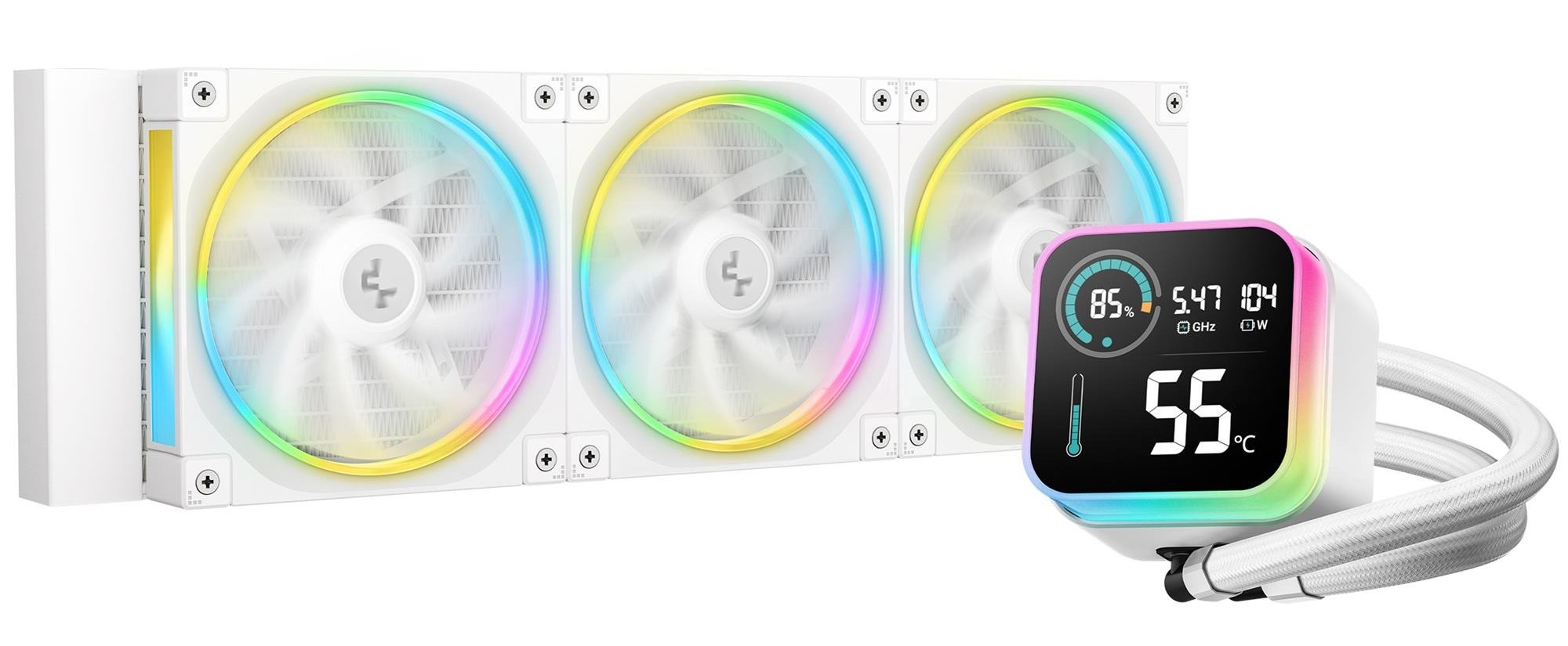 Водяная система охлаждения Deepcool LQ360 White (R-LQ360-WHDSMC-G-1) - Фото 1