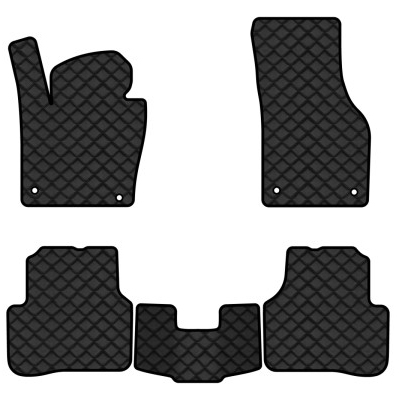 Коврики из экокожи в салон авто EVAtech ECO для Passat (B7) Volkswagen 2010-2014 7 поколение Sedan EU VW3694CR5AV4BBB - Фото 1
