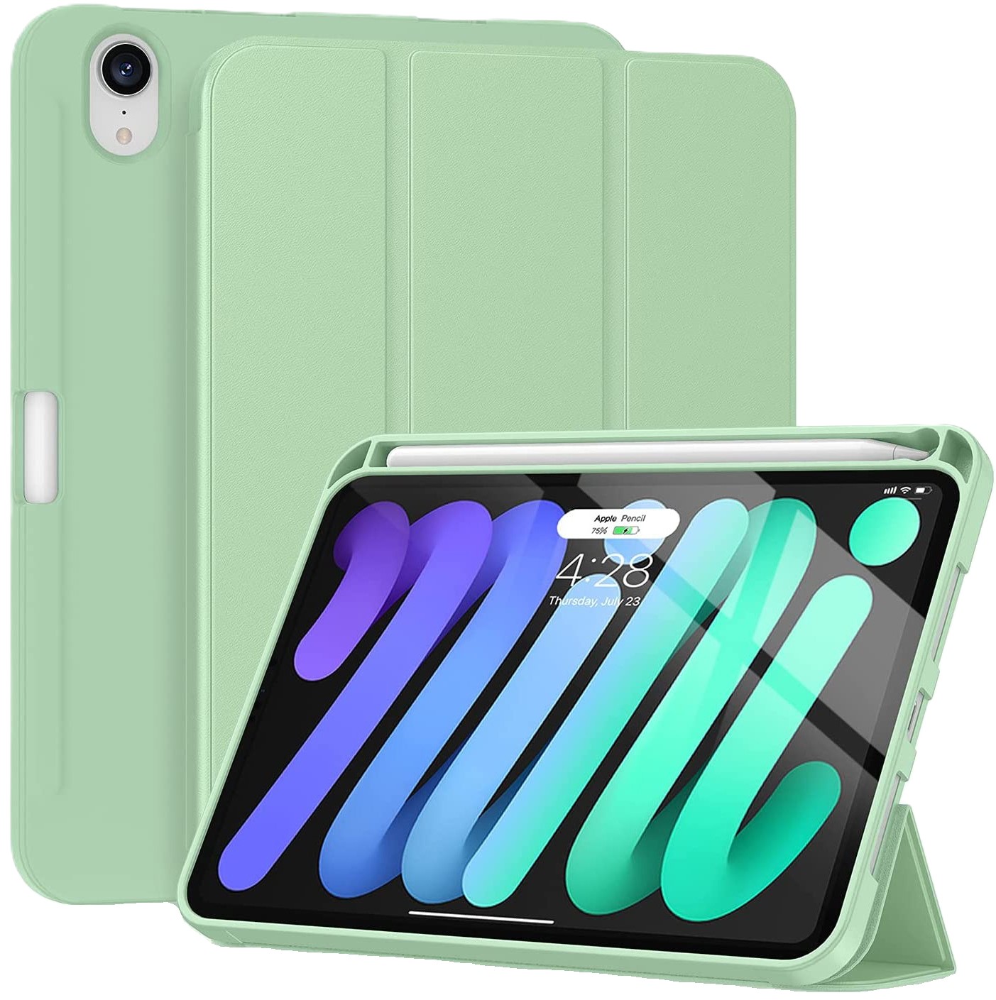 Чехол для планшета BeCover Direct Charge Pen с креплением Apple Pencil for Apple iPad Mini 7 2024 Green (712460) - Фото 1
