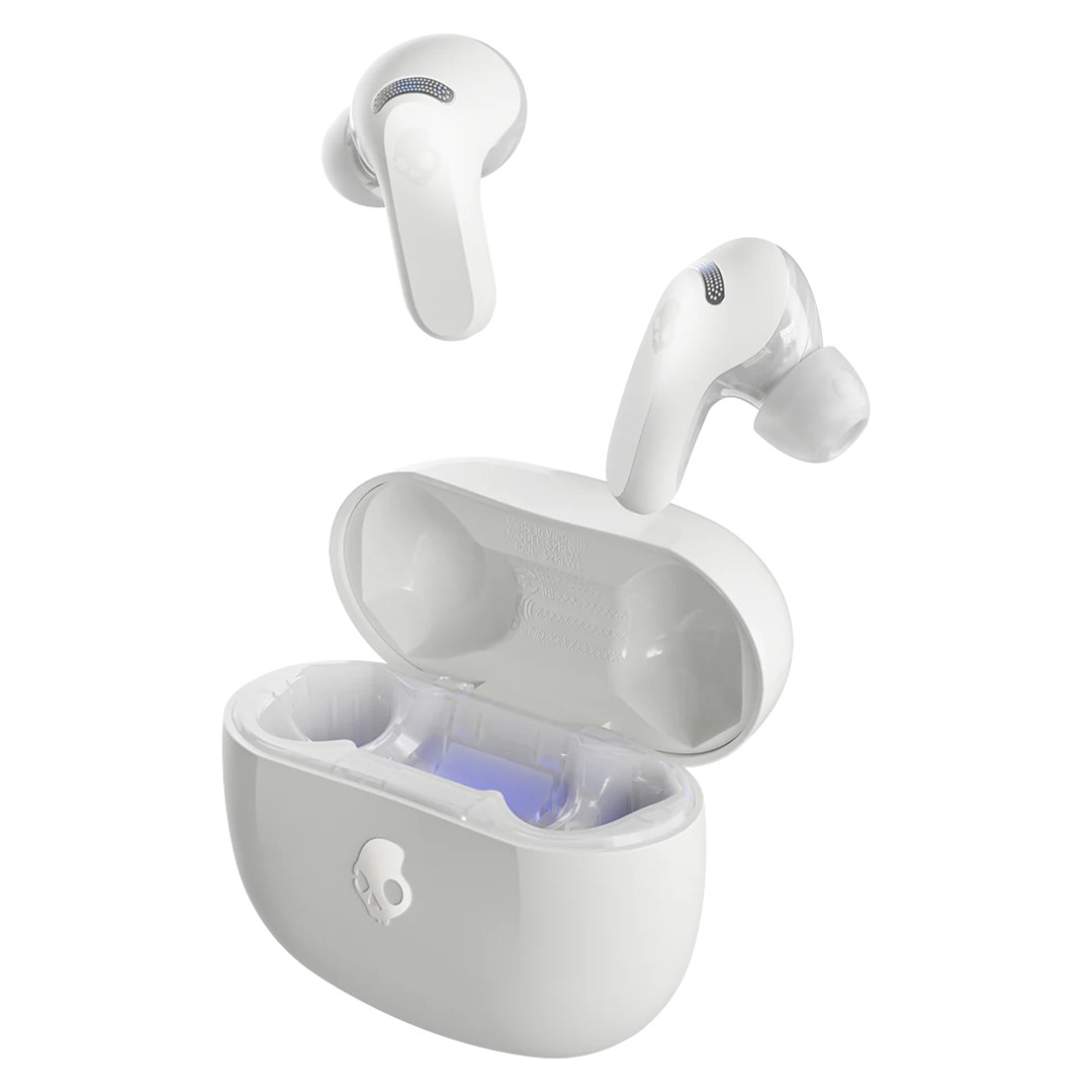 Наушники вкладыши беспроводные TWS Skullcandy Rail ANC Bone Orange Glow (S2IPW-S951) - Фото 1