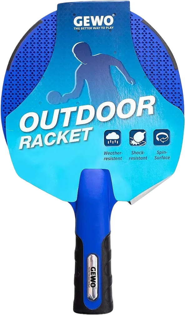 Ракетка для настільного тенісу Gewo Outdoor Blue FL (1017065001) - Фото 1