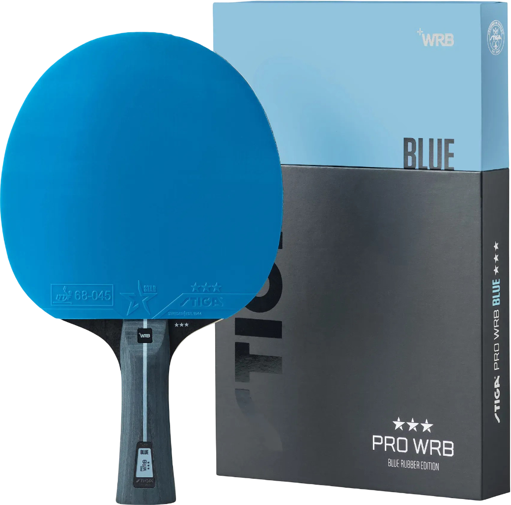 Ракетка для настольного тенниса Stiga Pro WRB Blue Edition 3 Star FL (1213-0006-01) - Фото 1