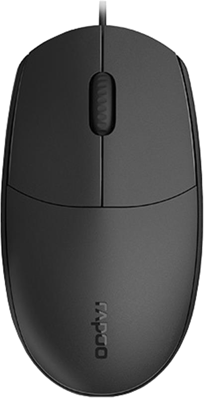 Миша дротова Rapoo N100 Black USB - Фото 1
