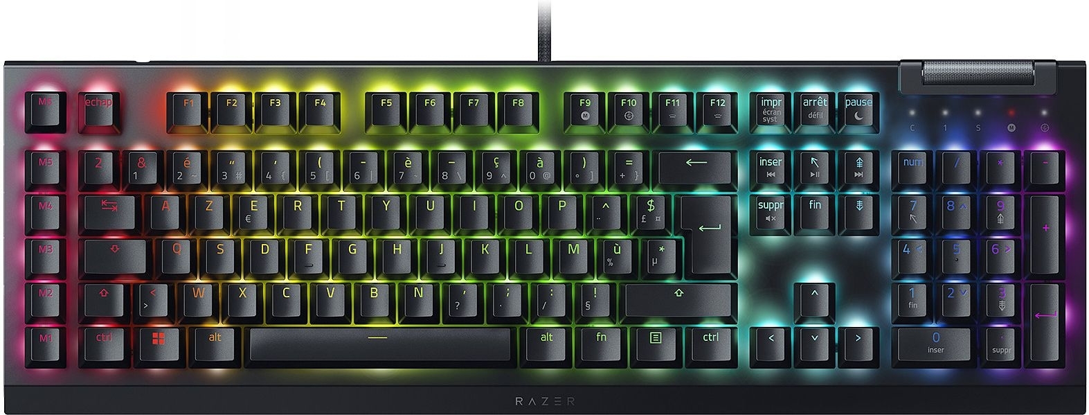 Клавиатура проводная игровая Razer BlackWidow V4 X Green Switch RU (RZ03-04700800-R3R1) - Фото 1