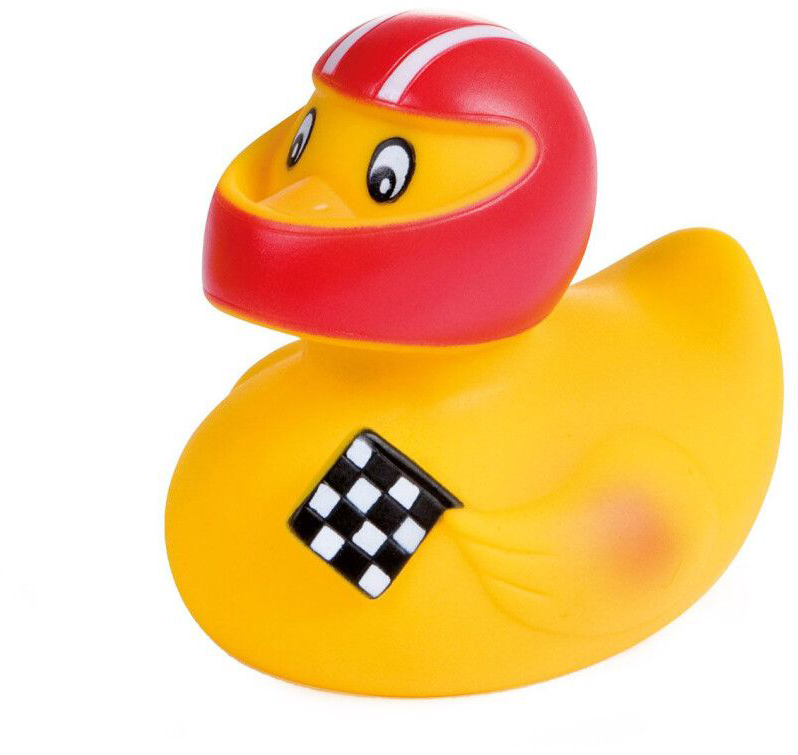 Базовая игрушка для ванной Canpol babies Утенок Хоккеист (2/992_red) - Фото 1