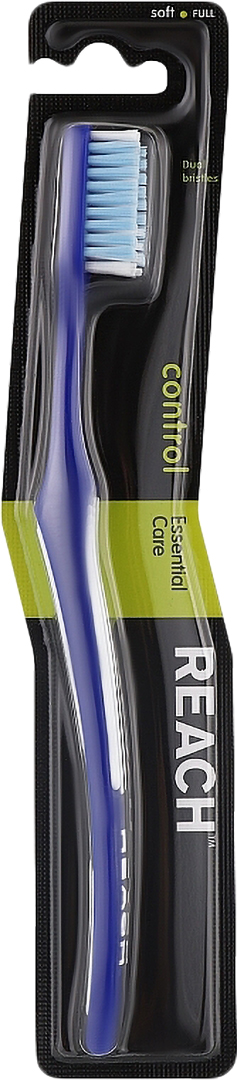 Зубная щетка Reach Полный контроль Средняя/Control Medium Toothbrush синяя 1 шт. (8801051803463) - Фото 1